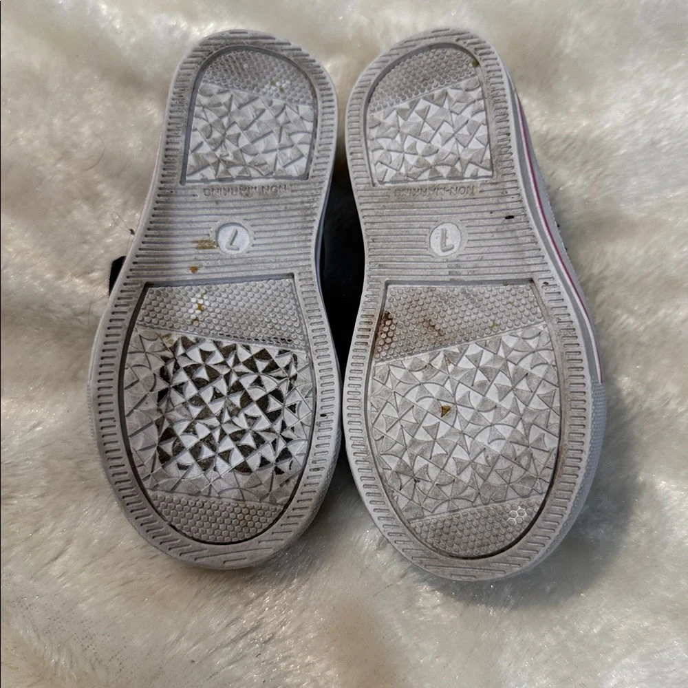 Disney Black‎ and Pink Polka Dot Sneakers